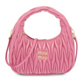MIUMIU Wander Shoulder Bag in Matelassé Nappa Leather 