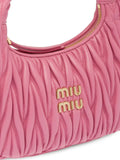 MIUMIU Wander Shoulder Bag in Matelassé Nappa Leather 