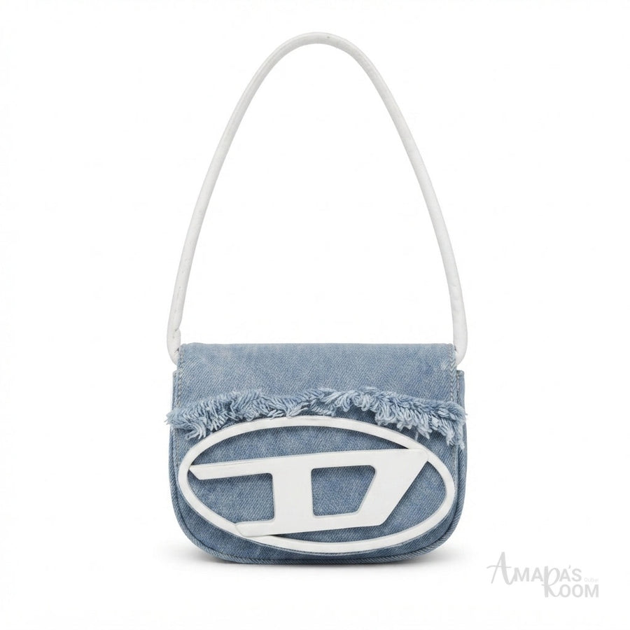 Diesel 1DR Shoulder Bag – Light Blue Denim - View 1
