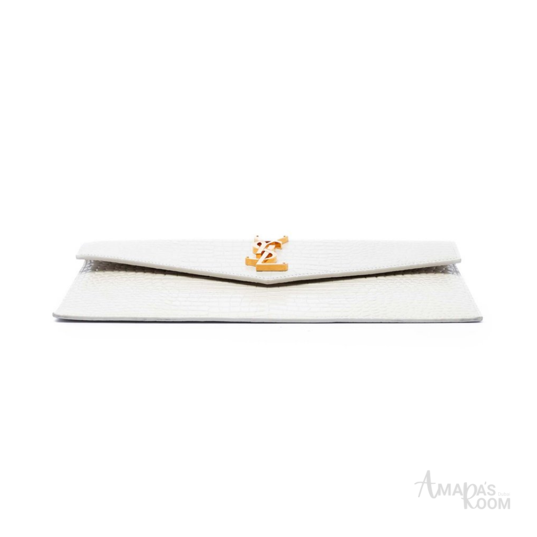 Saint Laurent Uptown Chain Wallet – White - View 2