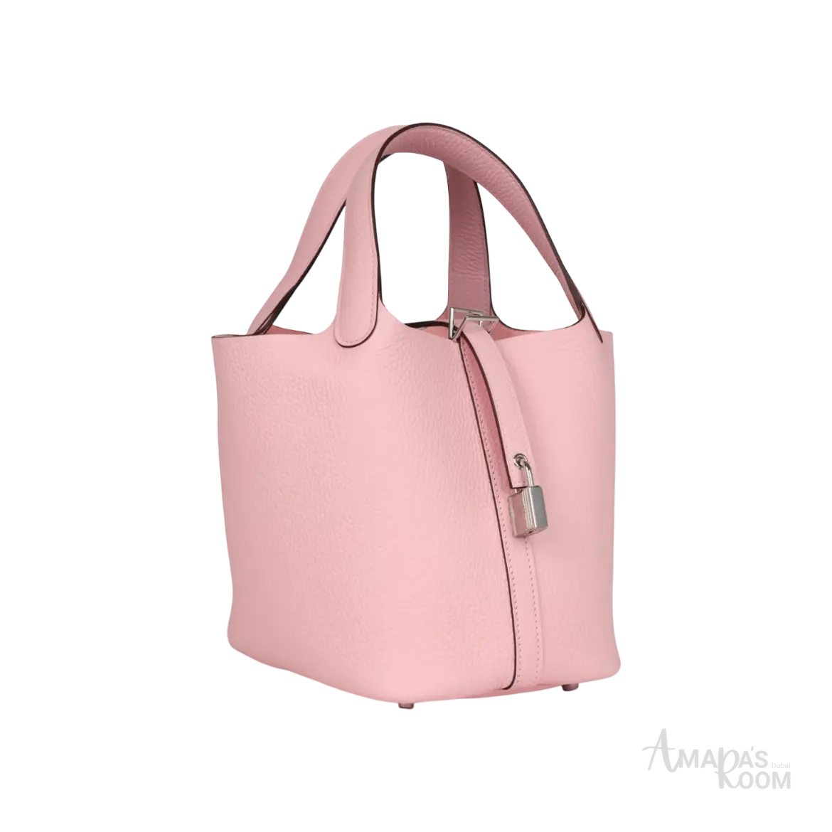 Hermès Picotin Lock 18 Bucket Bag – Rose Sakura Clemence Palladium Hardware - View 2