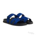 Hermès Chypre Sandals – Bleu Smalt - View 1