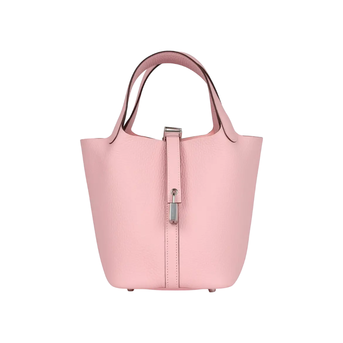 Hermès Picotin Lock 18 Bucket Bag – Rose Sakura Clemence Palladium Hardware - View 1