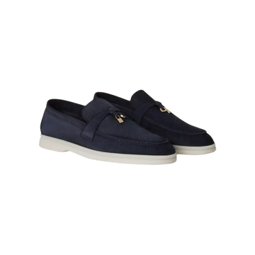 Loro Piana Summer Charms Loafers – Argo Blue Melange - View 1