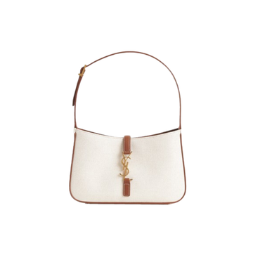 Saint Laurent Bag | Le 5 à 7 canvas Leather Hobo Bag