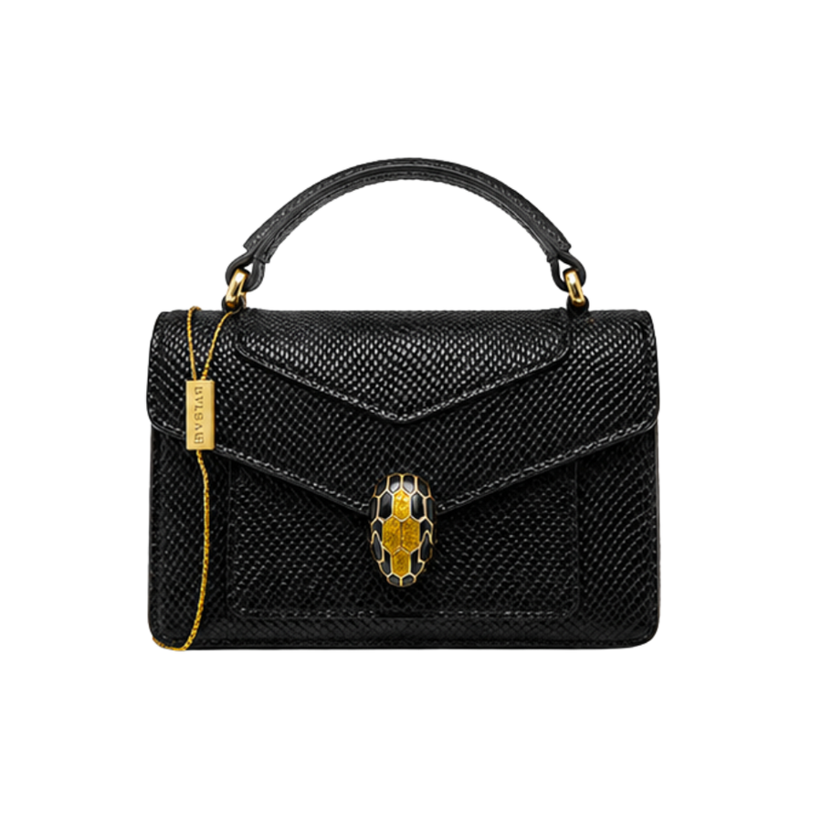 Bvlgari Bag Serpenti Forever Leather Phone Case