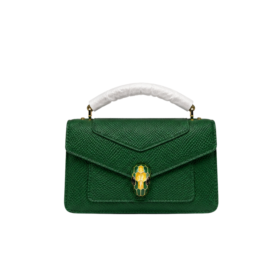 Bvlgari Bag Serpenti Forever Chain Wallet Green