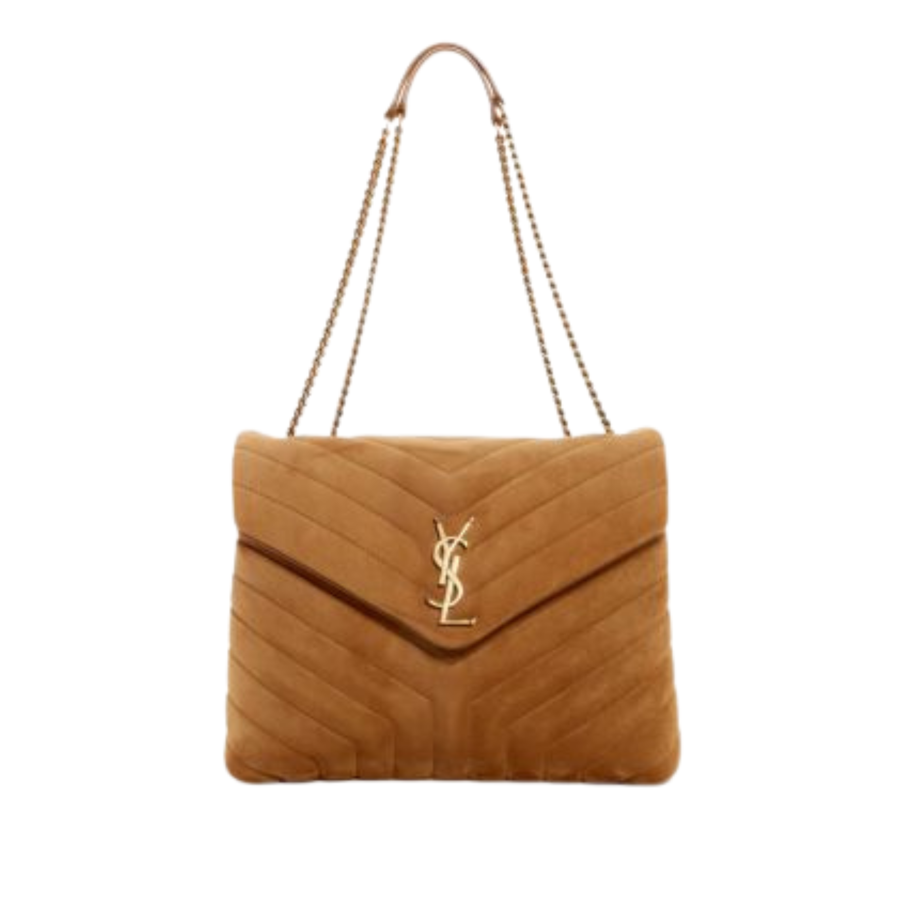 YSL Bag | Loulou Medium Camel Shoulder Bag