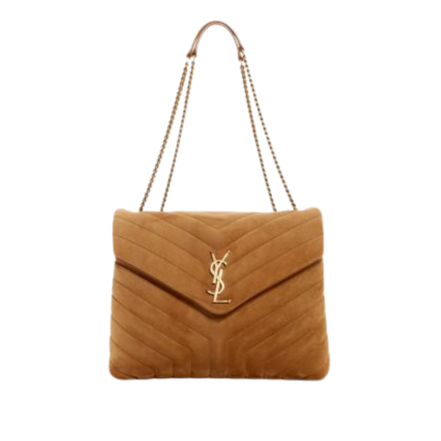 YSL Bag | Loulou Medium Camel Shoulder Bag