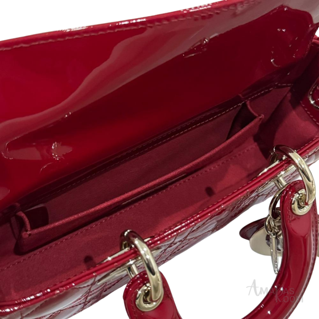 Dior Lady D-Joy Bag – Cherry Red - View 4