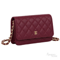 Chanel Bag | Wallet on Chain (WOC)Colour – Burgundy – Raspberry