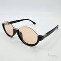 Miu Miu Sunglasses Half-Frame – Gold-Tone Temple - View 1