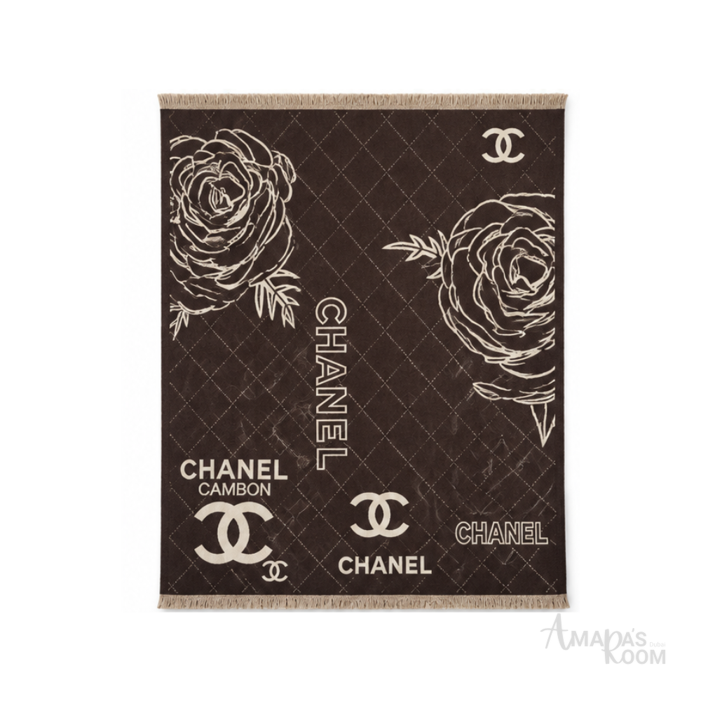 Chanel | Scarf Grid CC Dark Brown - View 1