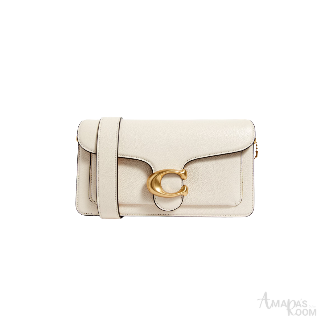 Coach Tabby Pebbled Leather Shoulder Bag – Off White - View 1