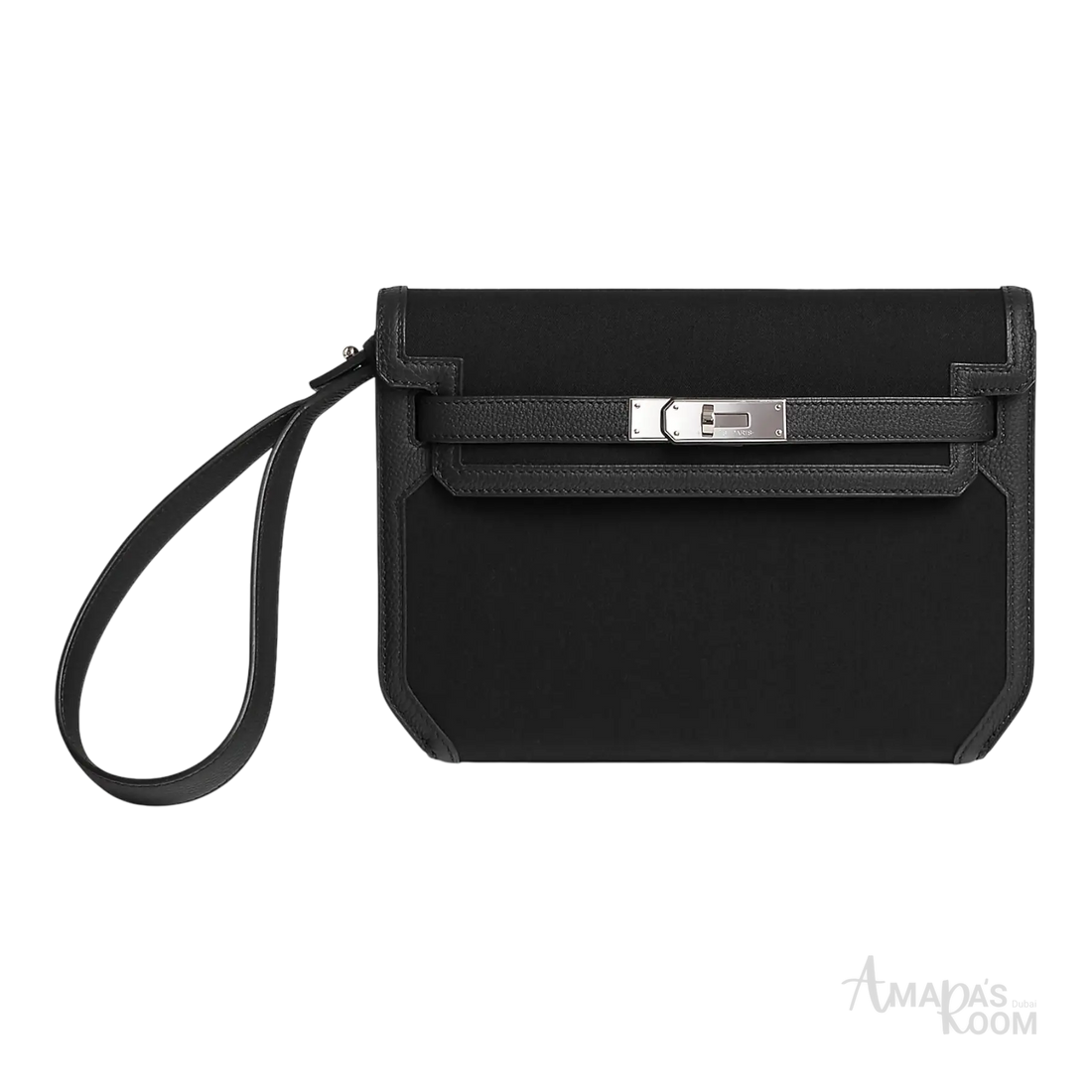 Hermès Depeche 25 Pouch – Noir / Noir - View 1