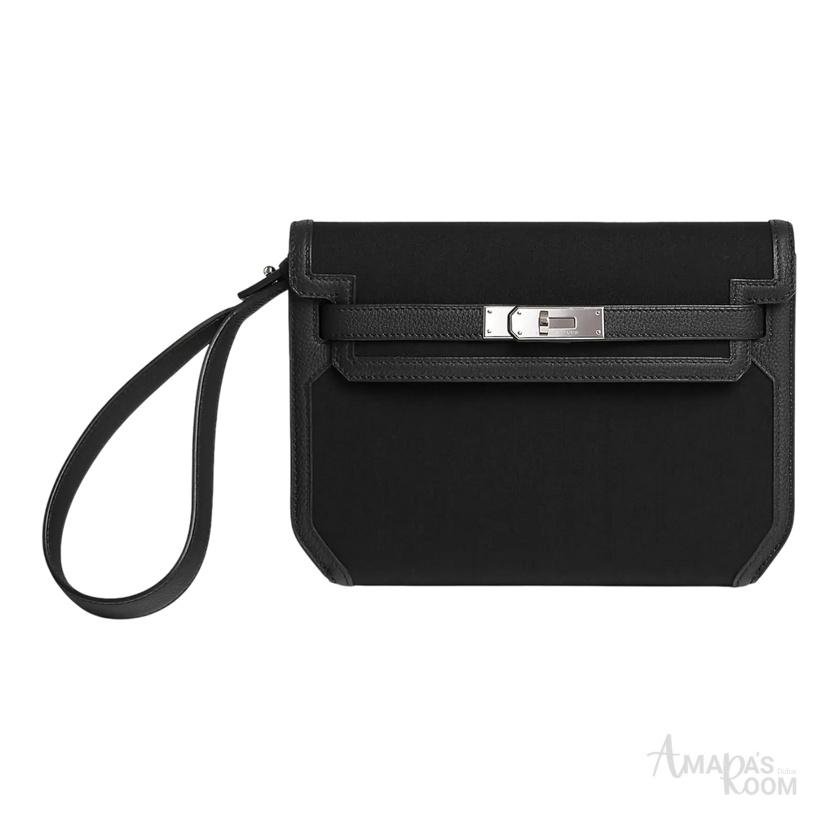Hermès Depeche 25 Pouch – Noir / Noir - View 1