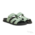 Hermès Chypre Sandals – Vert Jade - View 1