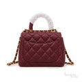 Chanel Coco Handle Bag – Burgundy - View 2