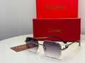 Cartier Sunglasses Rimless Diamond Cut – Gradient Lens - View 3