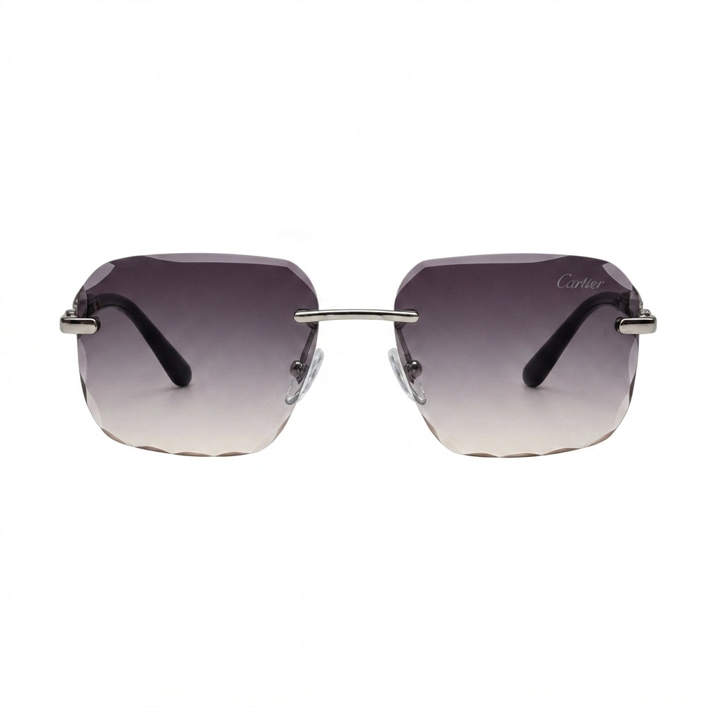 Cartier Sunglasses Rimless Diamond Cut – Gradient Lens - View 1