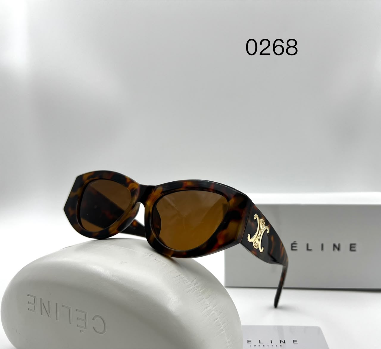 Celine Triomphe Sunglasses CL40308U – Tortoise Acetate - View 3