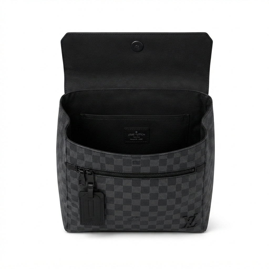 Louis Vuitton Backpack – Grey & Black - View 4