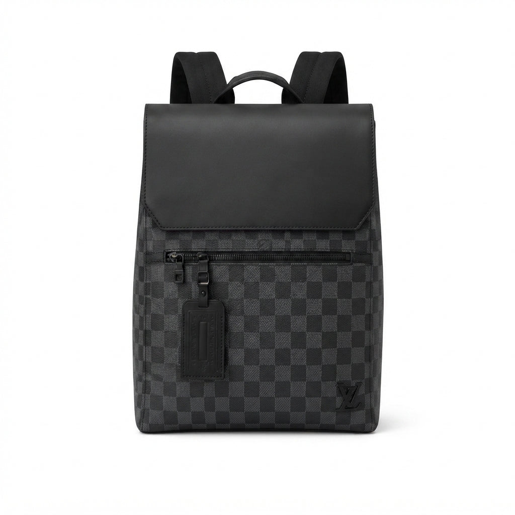 Louis Vuitton Backpack – Grey & Black - View 2