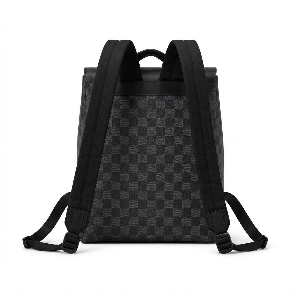 Louis Vuitton Backpack – Grey & Black - View 3
