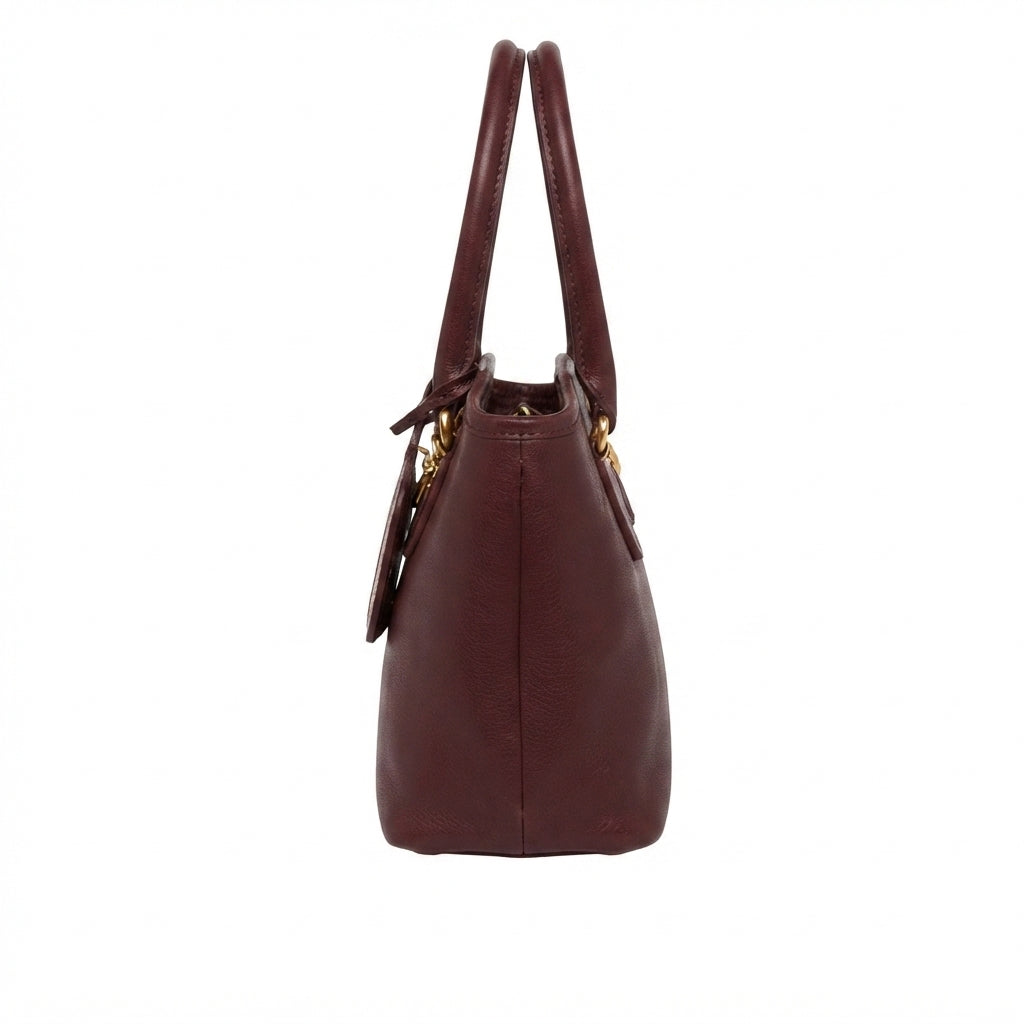 Miu Miu Aventure Nappa Leather Bag – Burgundy - View 3
