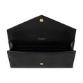 Saint Laurent Uptown Pouch – Crocodile-Embossed Black - View 3
