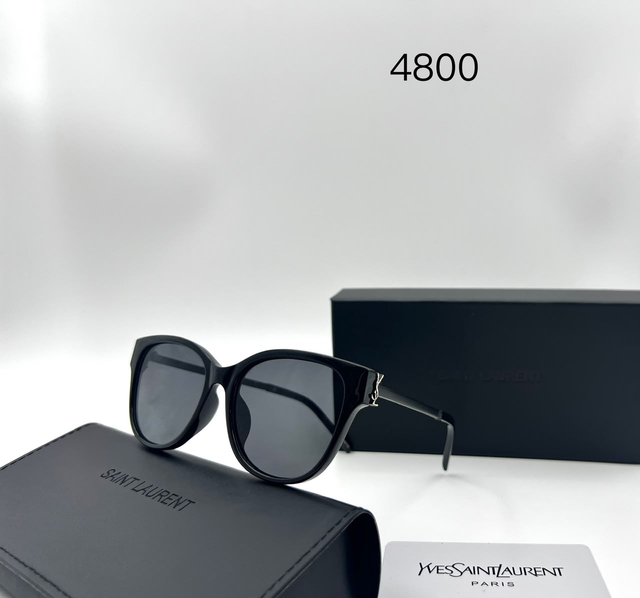Saint Laurent Sunglasses Black Acetate - View 4