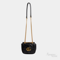 Gucci Marmont Mini Shoulder Bag – Gold - View 3