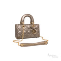 Dior Lady D-Joy Quilted Leather Bag – Metallic Taupe - View 2