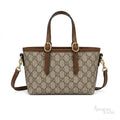 Gucci GG Canvas-Style Top-Handle Bag – Brown - View 1