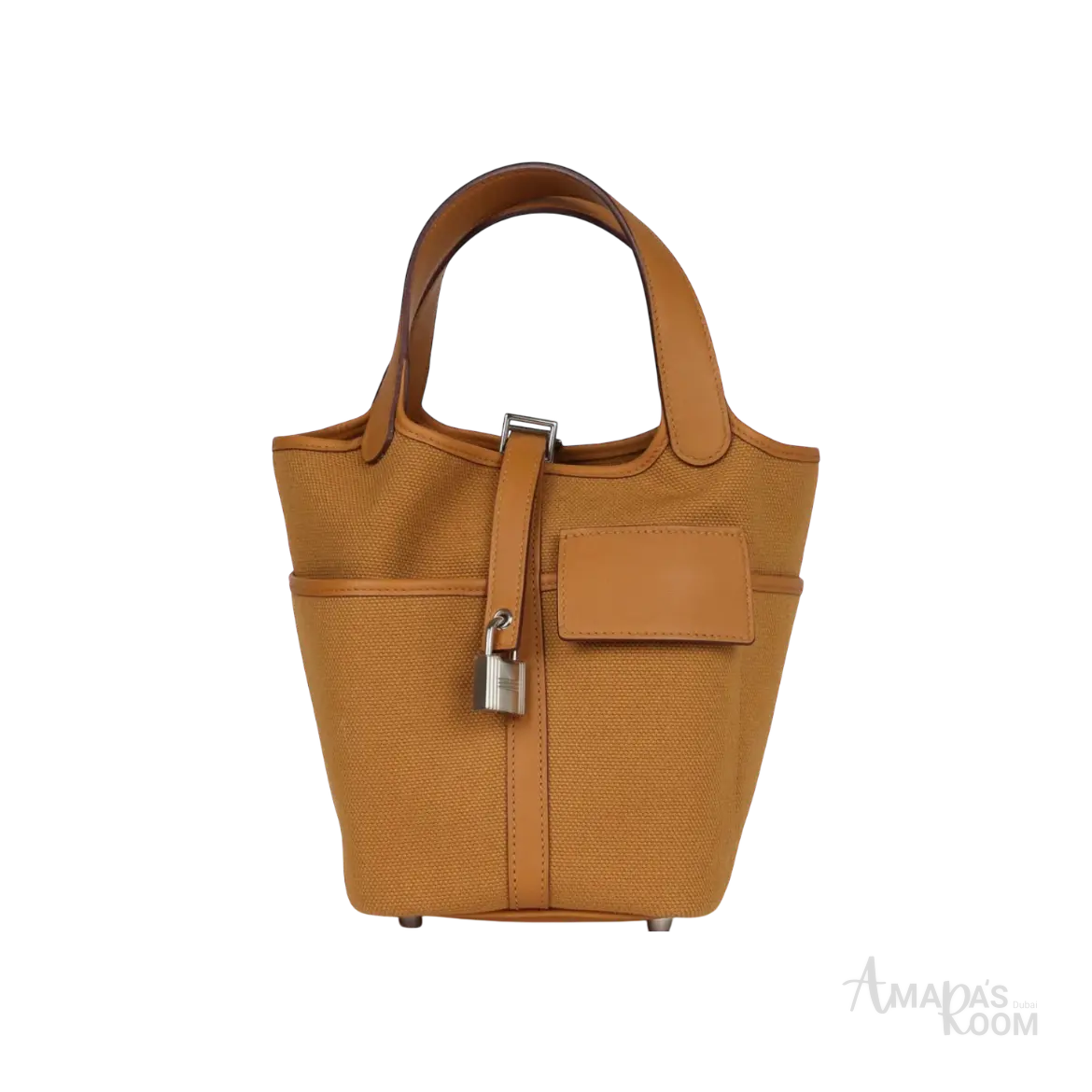 Hermès Picotin Cargo 18 Sesame Swift / Toile Canvas Palladium Hardware - View 1