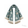 Chanel | Scarf CC Jacquard Sage Green - View 3