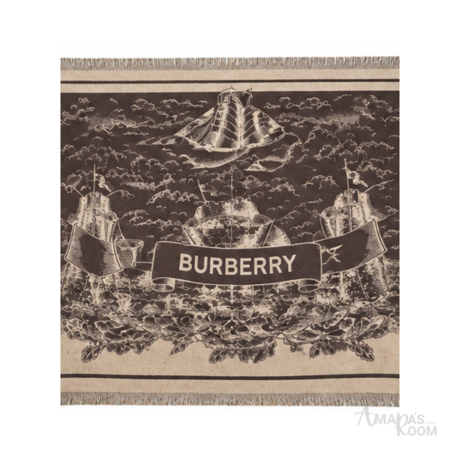 Burberry | Scarf Stormy Knight Dark Brown - View 1