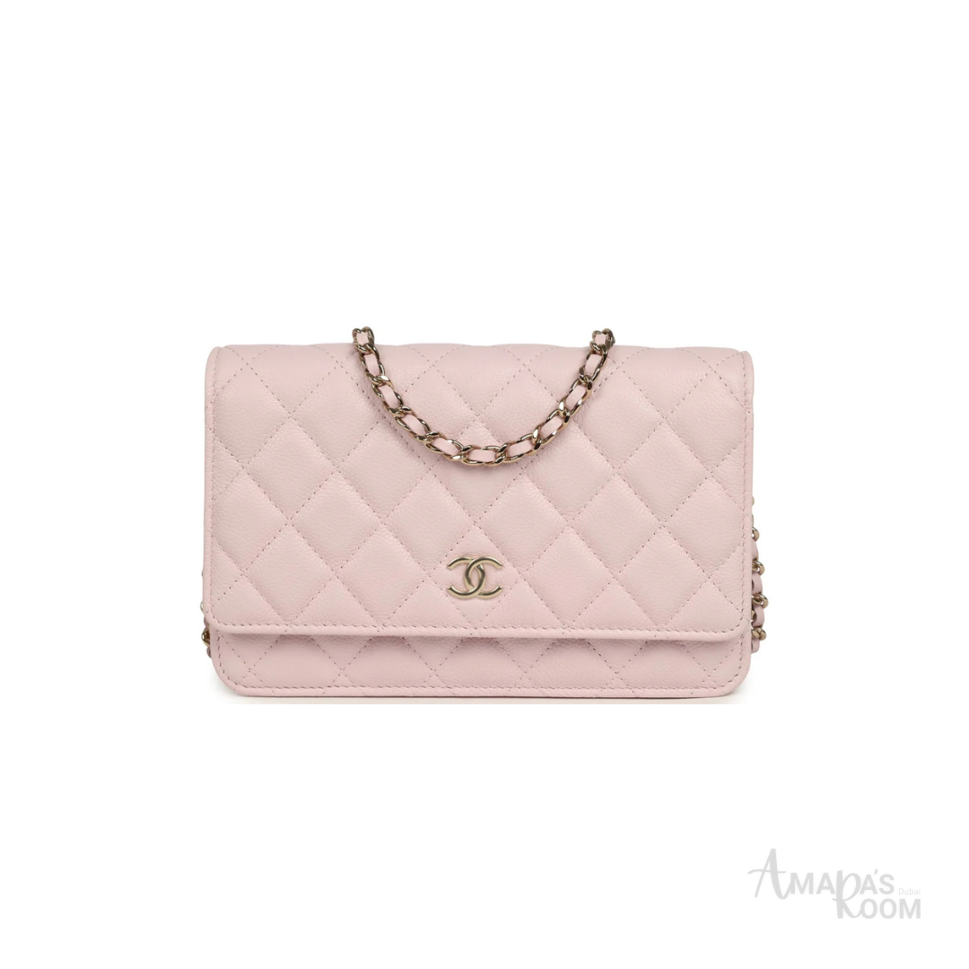 Chanel Quilted Wallet – Light Pink - View 1