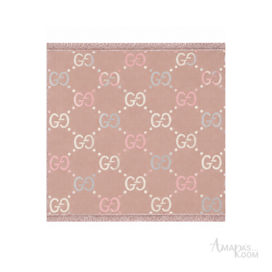 Gucci Scarf | GG Monogram Jacquard Pink