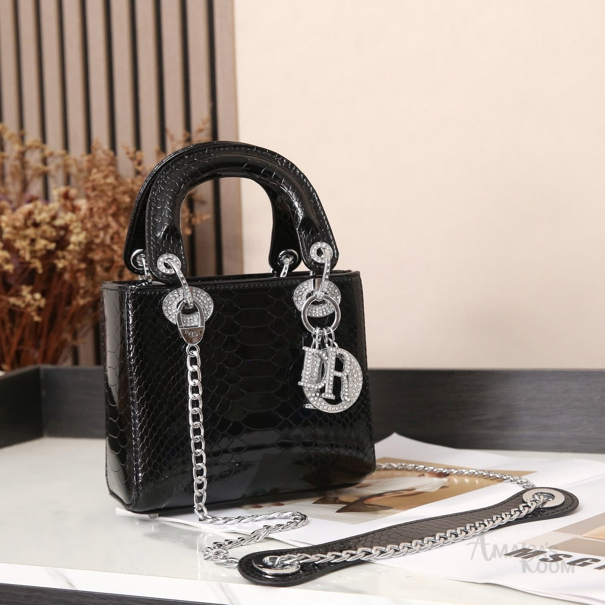 Dior Mini Lady Bag – Black - View 5