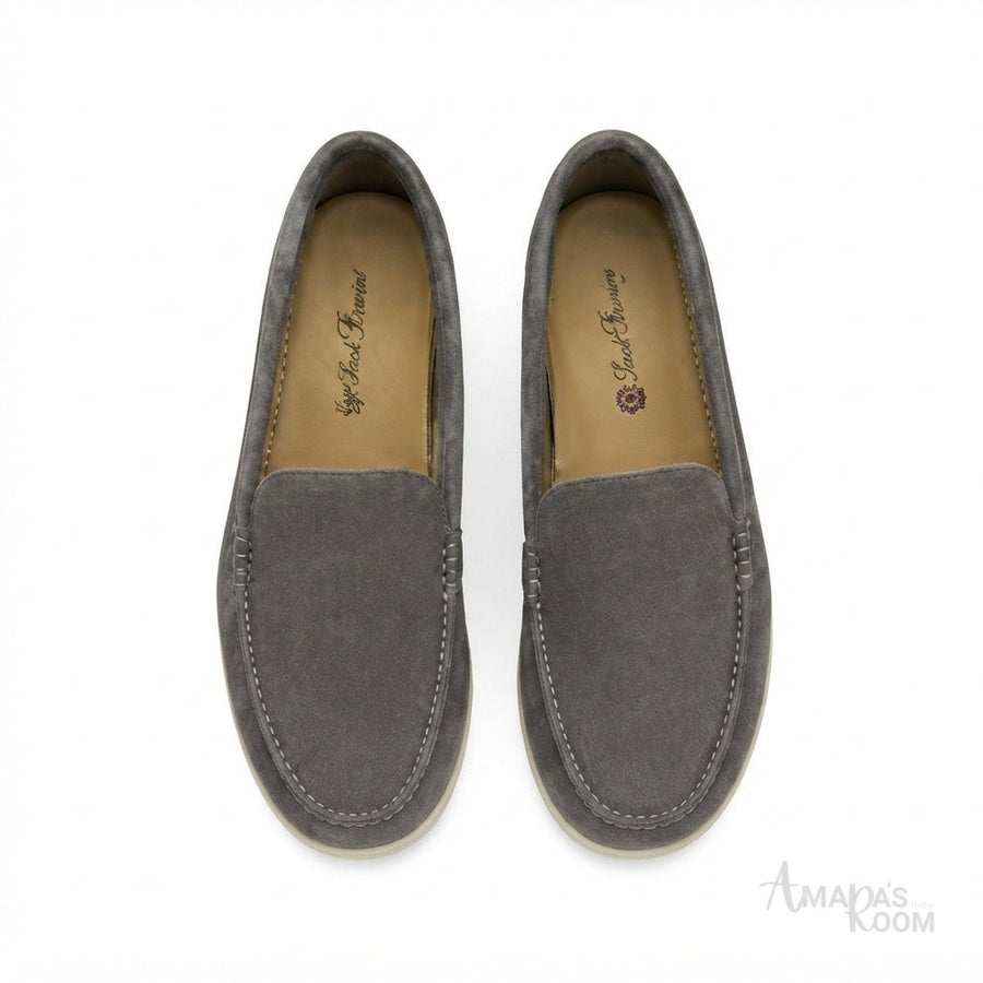 Loro Piana Footwear | Summer Walk Suede Grey