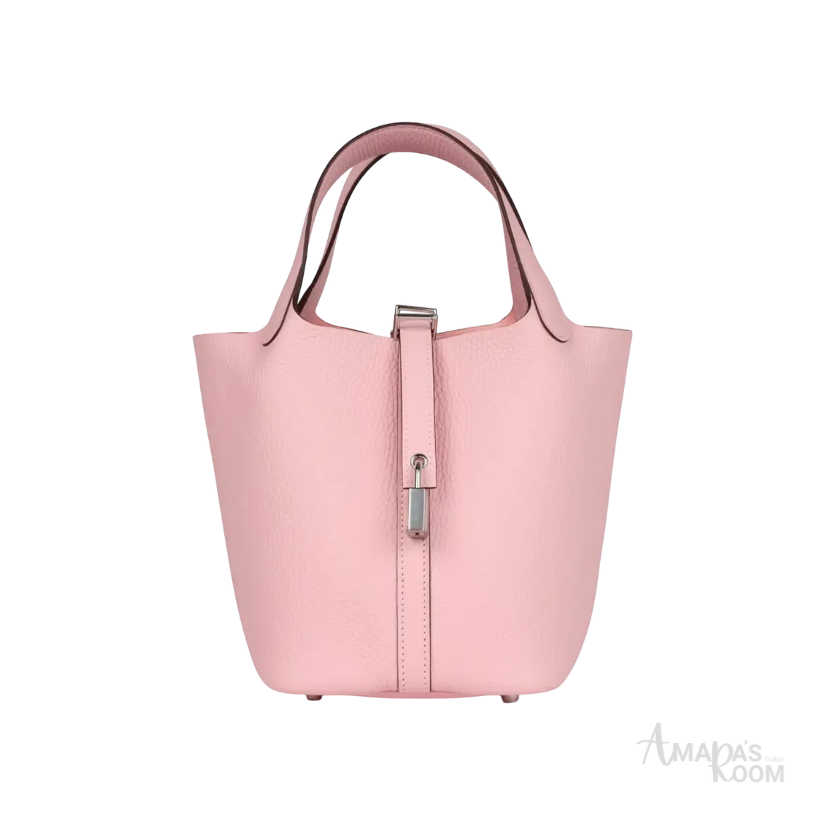 Hermès Picotin Lock 18 Bucket Bag – Rose Sakura Clemence Palladium Hardware - View 1