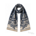 Burberry | Shawl Knight Cashmere Navy Blue - View 3