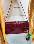 Jacquemus Le Bambino Patent Leather Shoulder Bag – Cherry Red - View 5