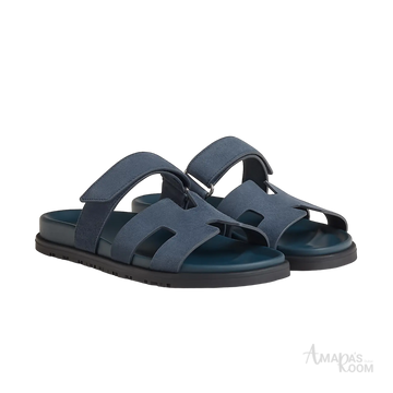 Hermès Chypre Sandals – Bleu Céleste - View 1