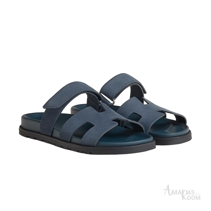 Hermès Chypre Sandals – Bleu Céleste - View 1