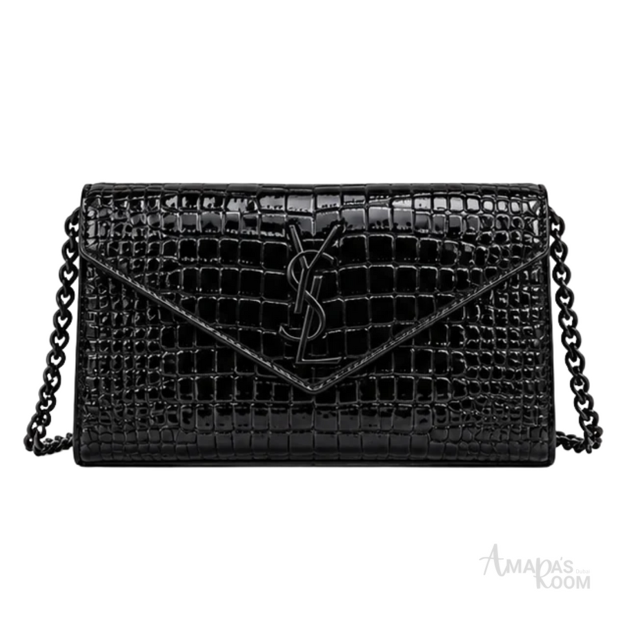 YSL Bag | Uptown Envelope Black