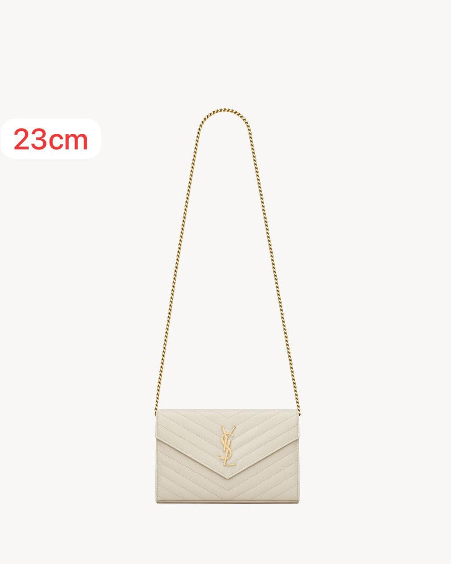 Saint Laurent Bag Cassandre Envelope Chain Wallet – product view