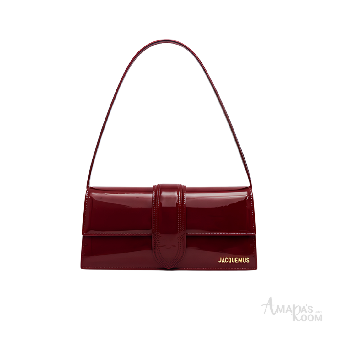 Jacquemus Le Bambino Patent Leather Shoulder Bag – Cherry Red - View 1