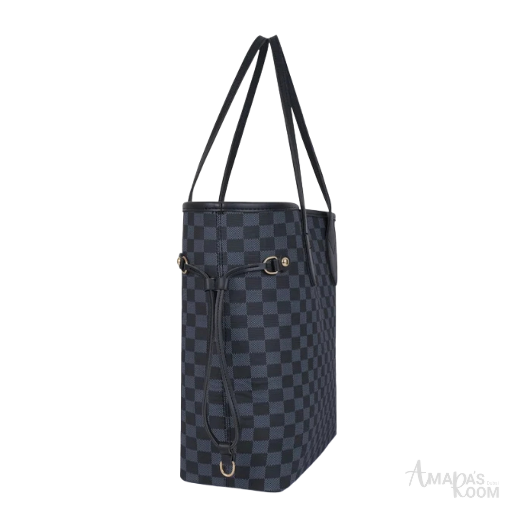 Louis Vuitton Neverfull-Style Tote Bag – Grey - View 3